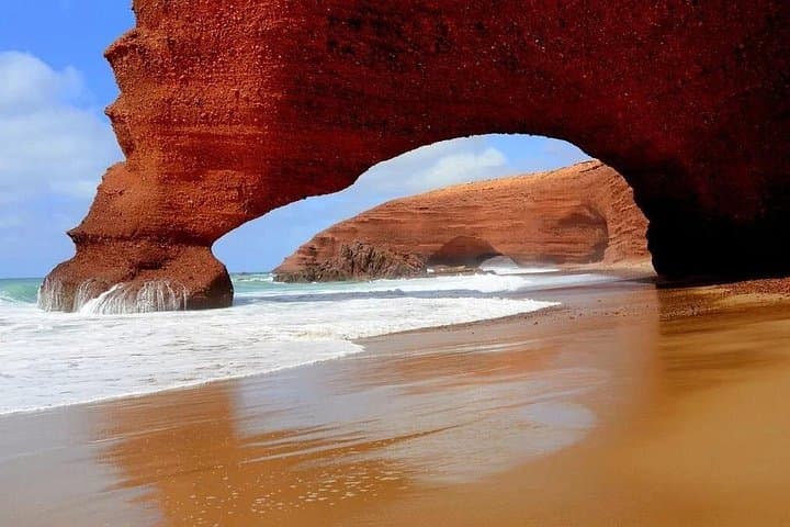 Legzira Beach Day Trip from Agadir: Red Cliffs, Natural Arches & Coastal Walks photo 6