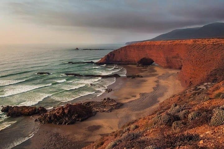 Legzira Beach Day Trip from Agadir: Red Cliffs, Natural Arches & Coastal Walks photo 3