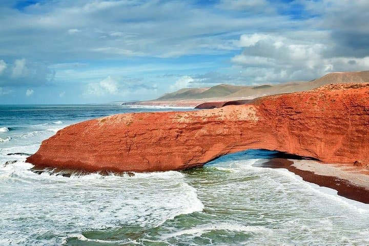 Legzira Beach Day Trip from Agadir: Red Cliffs, Natural Arches & Coastal Walks photo 2