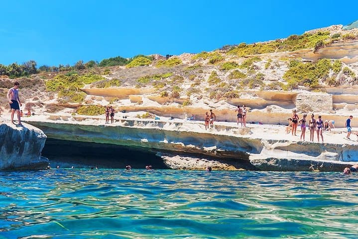 St. Peter's Pool Swim: Rocky Beach Day Trip from Valletta