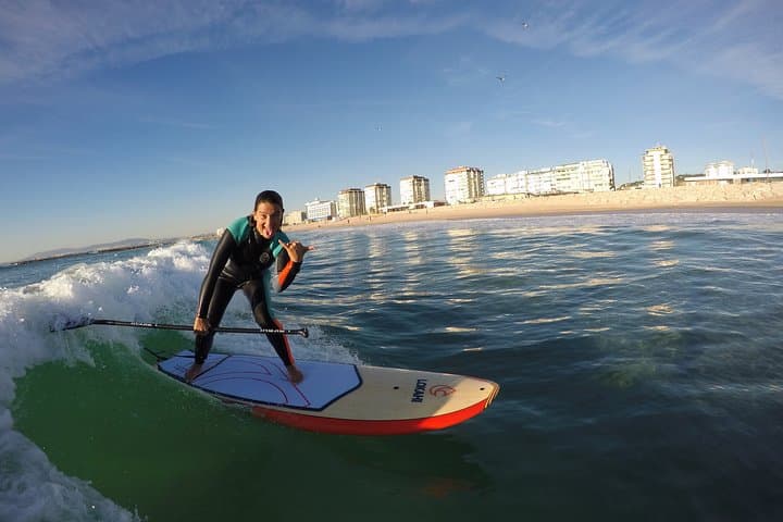 Stand Up Paddle Class Near Lisbon — 2-Hour Waves at Costa da Caparica