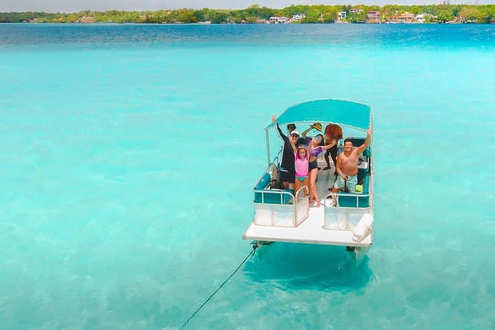 Day Trip to Bacalar: Cenotes & 7-Color Lagoon from Cancun