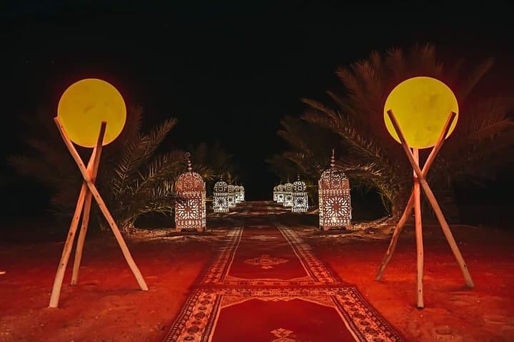 Merzouga Overnight Luxury Desert Camp: Camel Ride, Sandboarding & Stargazing