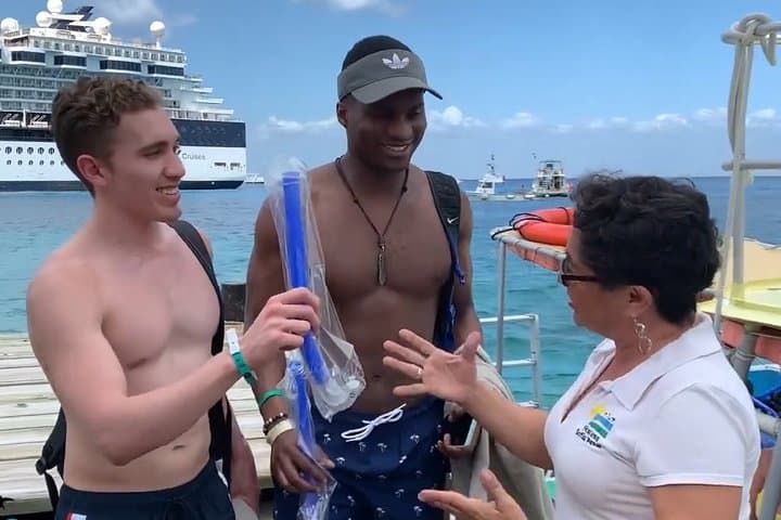 VIP Glass-Bottom Boat and Snorkeling: 3 Reefs in Cozumel
