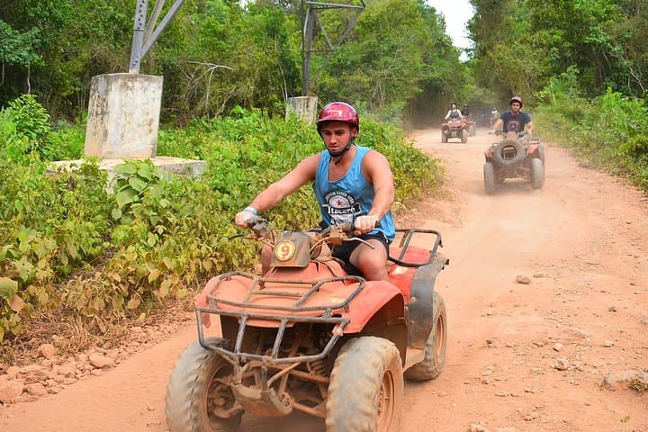 Wild Jungle Adventure: Cenote Swim, Shared ATV & Zipline from Cancun photo 2