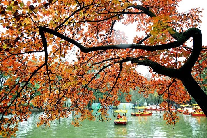 Private Day Trip to Tianping Mountain from Shanghai — Maple Trails & Monastery Views