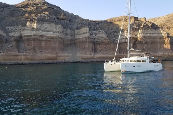 Santorini Caldera Gold Day Cruise: Volcano Hot Springs, Snorkel & BBQ photo 3