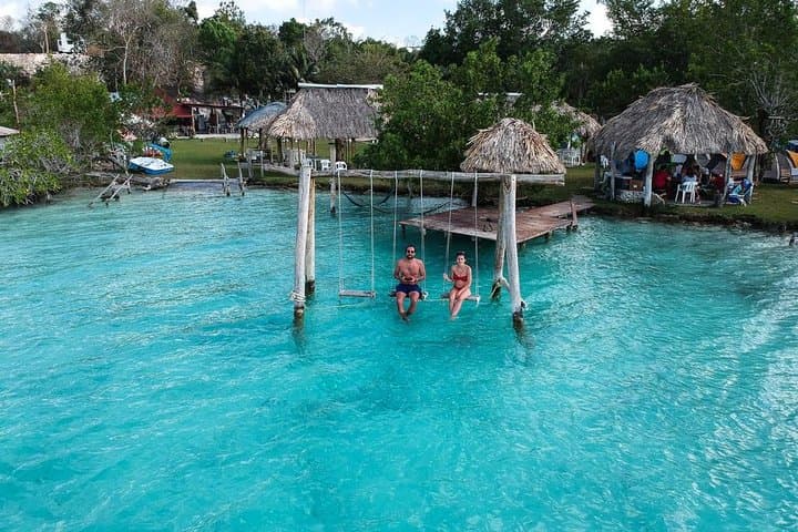 Bacalar Lagoon Day Trip from Cancun & Playa del Carmen — Laguna de Siete Colores Boat Tour photo 5