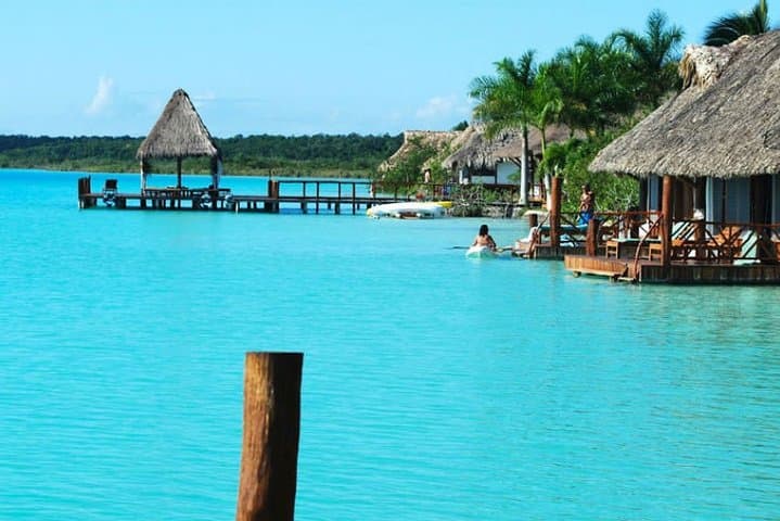 Bacalar Lagoon Day Trip from Cancun & Playa del Carmen — Laguna de Siete Colores Boat Tour photo 4