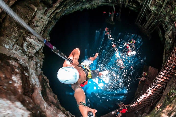 Explore Los 7 Cenotes San Gerónimo: Guided Bike Ride and Cave Swim Near Mérida photo 1