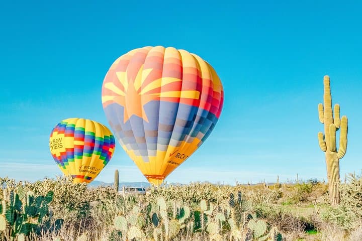 Sunset Hot Air Balloon Ride Over Phoenix — Evening Flights Over the Sonoran Desert