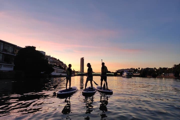 Seville Sunset SUP: Night Paddle Along the Guadalquivir