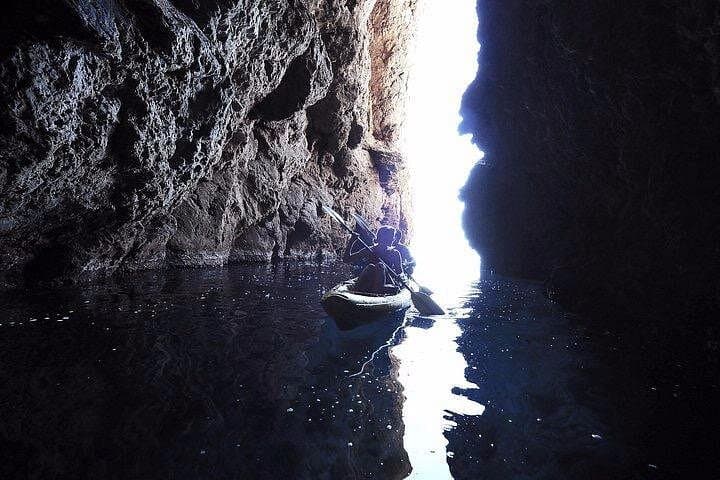 Sant Elm to Cala en Tió: Guided Kayak Tour & Snorkel to Dragonera's Caves photo 4
