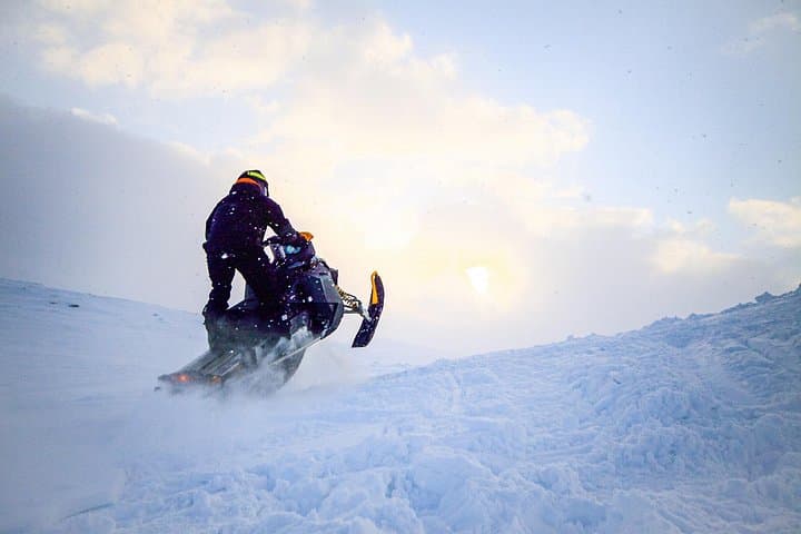 Deep Snow Powder Driving in Rovaniemi — Solo Snowmobile Safari into Lapland Wilderness photo 2