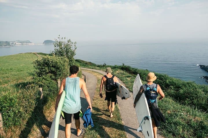Learn to Surf in Zarautz: San Sebastian Surf House Day Trip, Yoga & Pagoeta Hike photo 2