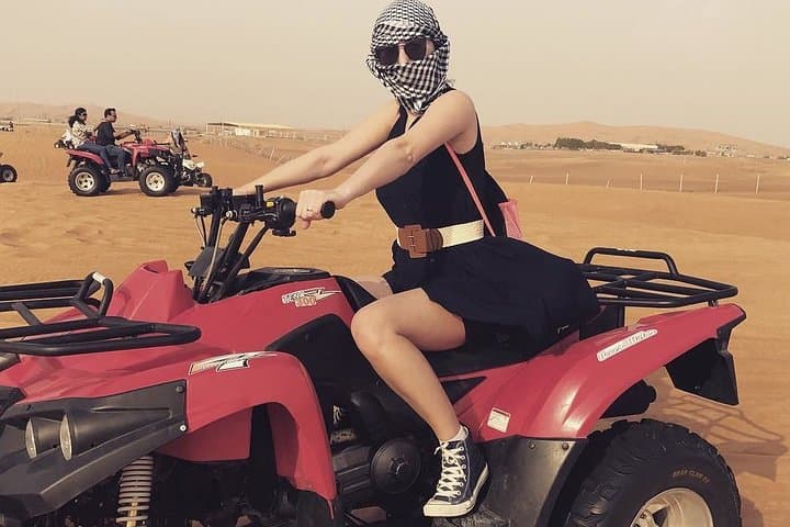 Red Dunes Desert Safari with Quad Bike — Lahbab Sunset & Camp Experience