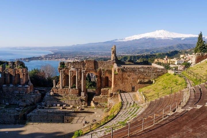 Etna and Taormina Day Tour from Catania: Volcano Walk, Cave Visit & Wine Lunch photo 1