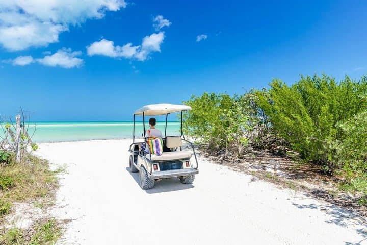 Holbox Island Day Tour: Punta Cocos, Punta Mosquito & Shared Golf Cart Adventure photo 2