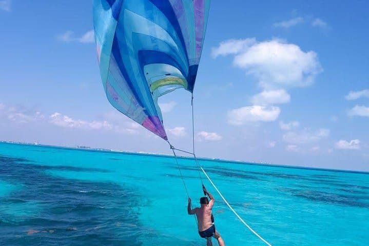 Catamaran to Isla Mujeres — Open Bar, Snorkel the Reef & Beach Club Day Trip photo 6