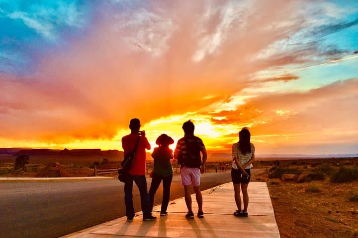 Sunset Tour of Monument Valley: Exploring Navajo Traditions and Monumental Landscapes at Dusk