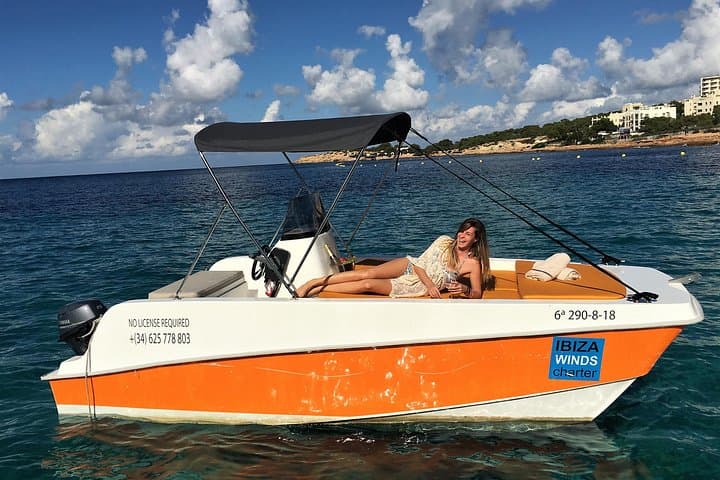 Self-Drive Half-Day Boat Rental in Ibiza: Cala Bassa, Cala Conta & Sa Conillera photo 1