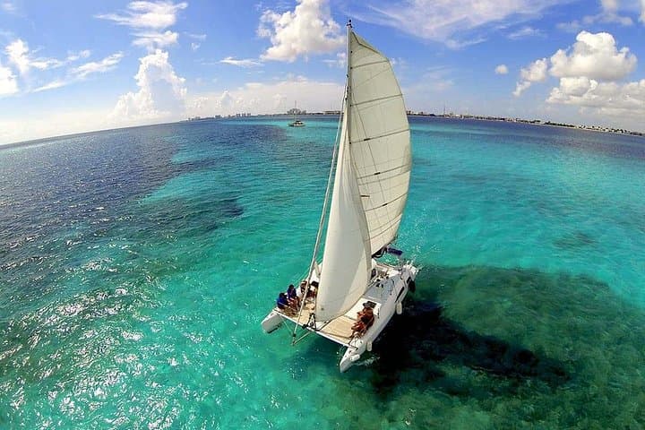 Private Catamaran to Isla Mujeres: Full-Day Snorkel, Beach Club & Transfer from Cancun photo 1