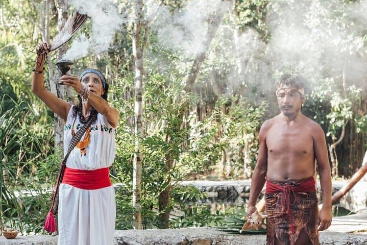 Private Coba and Tulum Temazcal Tour from Cancun — Coba Pyramid, Tulum Cliffs & Traditional Temazcal