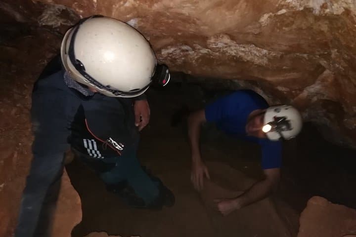 Caving in Granada: Rappel Into Cogollos Cave for Stalactites and Narrow Passages