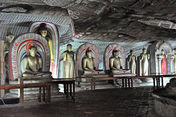 Colombo to Trincomalee Transfer with Dambulla Cave Visit and Elephant Safari