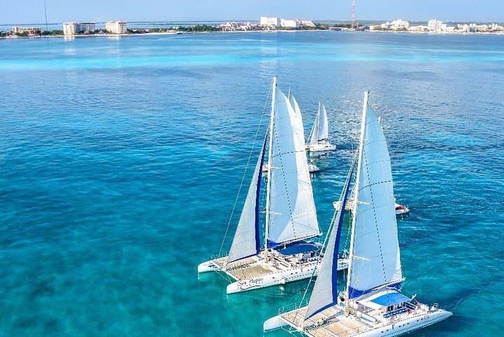 Sail to Isla Mujeres: Full-Day Catamaran from Cancun with Snorkeling & Lunch photo 1