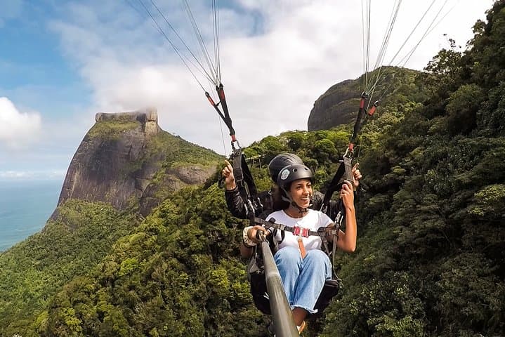 Tandem Paragliding Over Rio: Pedra Bonita to São Conrado Beach