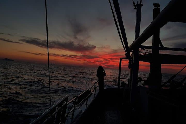 Santorini Private Sunset Fishing Tour with Dinner, Snorkel & Local Wine photo 3
