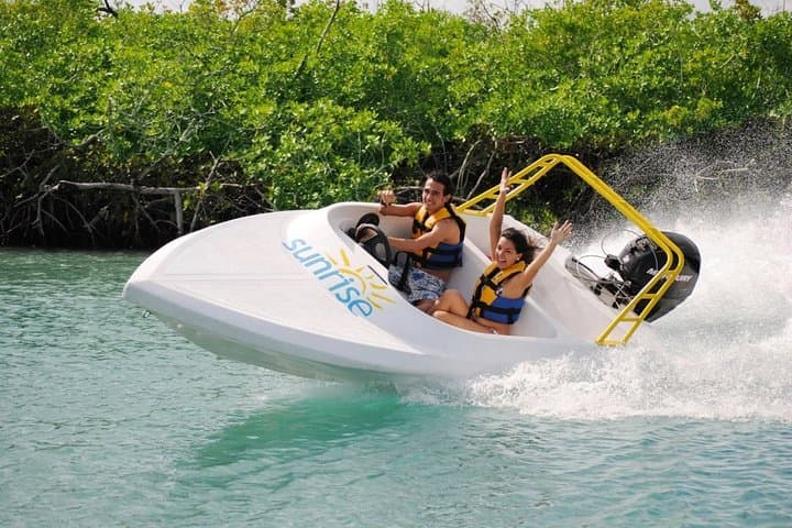 Speedboat Jungle Tour & Snorkel at Punta Nizuc — Nichupté Mangroves