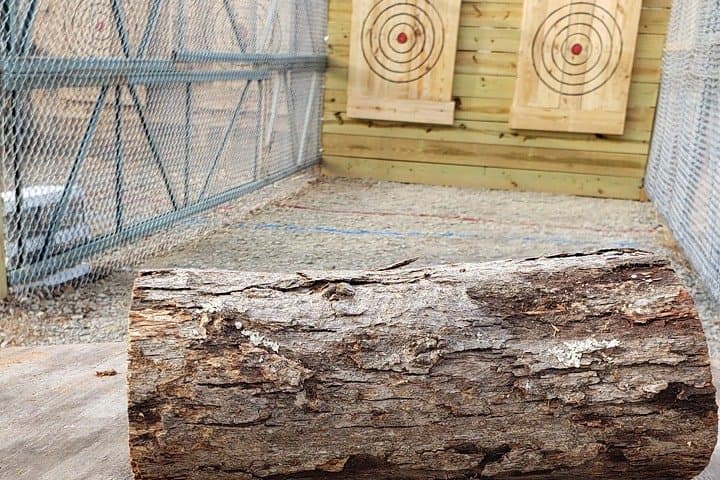 Axe Throwing Training at Chatham Beverage District, Pittsboro