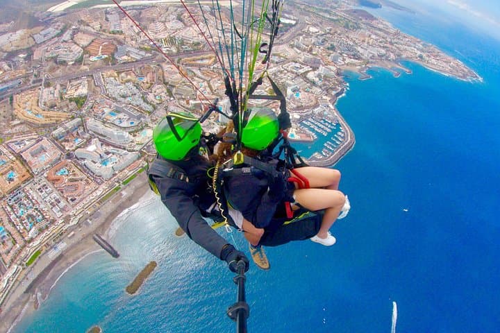 Plus Paragliding Flight Over Costa Adeje — Beach Landing at La Enramada