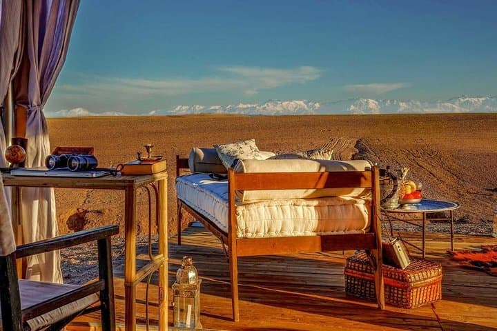 Agafay Desert Camel Ride & Lunch from Marrakech — 1-Hour Camel Trek with Pool Access