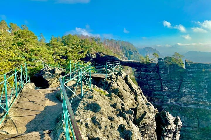 Bohemian and Saxon Switzerland Day Trip from Dresden — Bastei, Pravčická Arch & Wild Gorge