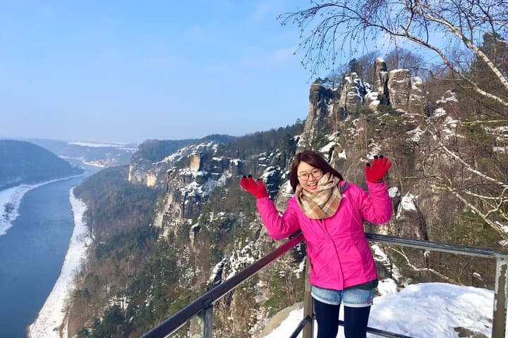 Cross-Border Winter Walk: Bastei Bridge & Pravčická Gate Day Tour from Prague photo 4
