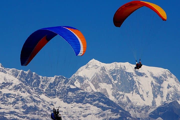 Paragliding in Pokhara: Tandem Flight from Sarangkot Over Phewa Lake
