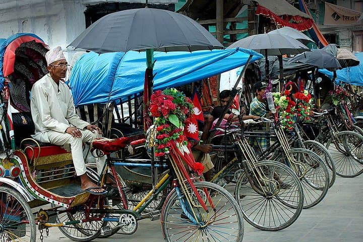 Rickshaw Tour of Kathmandu Durbar Square and Ason Bazaar