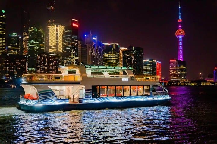 Shanghai Night River Cruise and Dim Sum: VIP Huangpu Experience