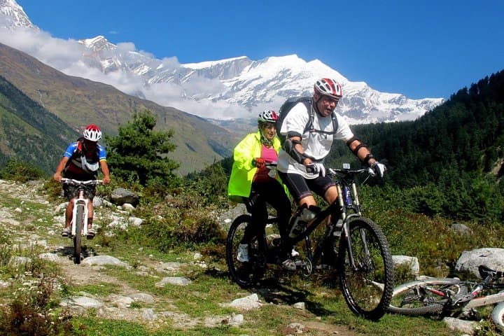 Kathmandu Day Cycling Tour — Chobhar Gorge, Temples & Street Flavors
