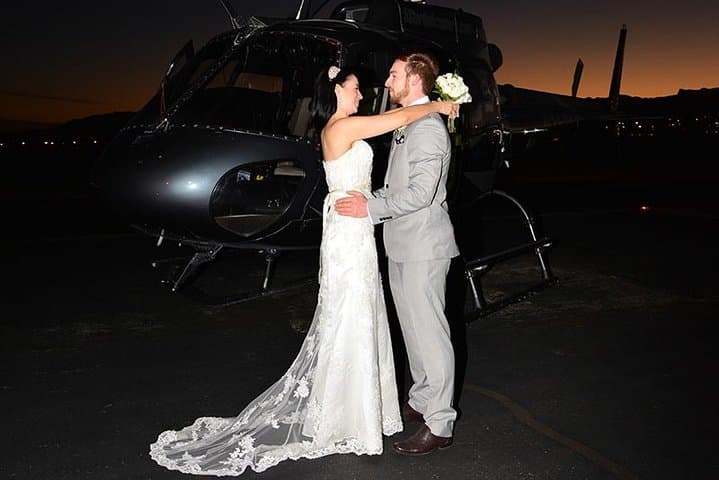Exchange Vows Above the Lights: Las Vegas Night Flight Helicopter Wedding photo 4