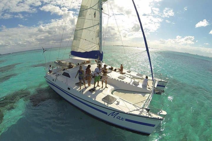 One-Day Isla Mujeres Catamaran Tour from Cancun — Snorkel, Beach Club & Open Bar photo 1
