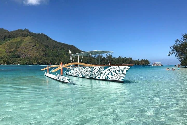 Private Sunset Cruise in Moorea on a Polynesian Canoe — 2-Hour Experience photo 3