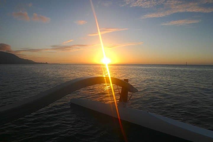 Private Sunset Cruise in Moorea on a Polynesian Canoe — 2-Hour Experience photo 4
