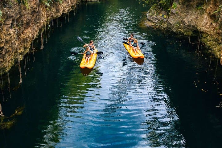 Xenotes Full Nature Experience: Visit Four Cenotes with Rappel, Zipline & Kayak photo 6