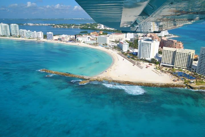Cancun Scenic Flight: 30-Min Aerial Tour Over Hotel Zone & Isla Mujeres photo 1