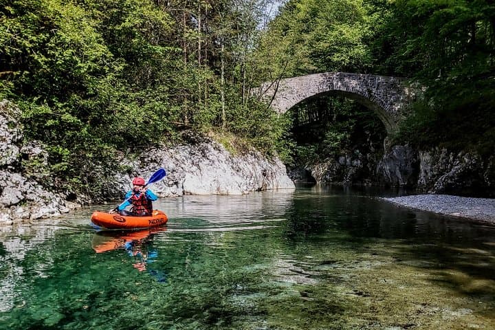 Pack-Raft the Soča River: Guided Pack-Raft Rapids Near Bovec