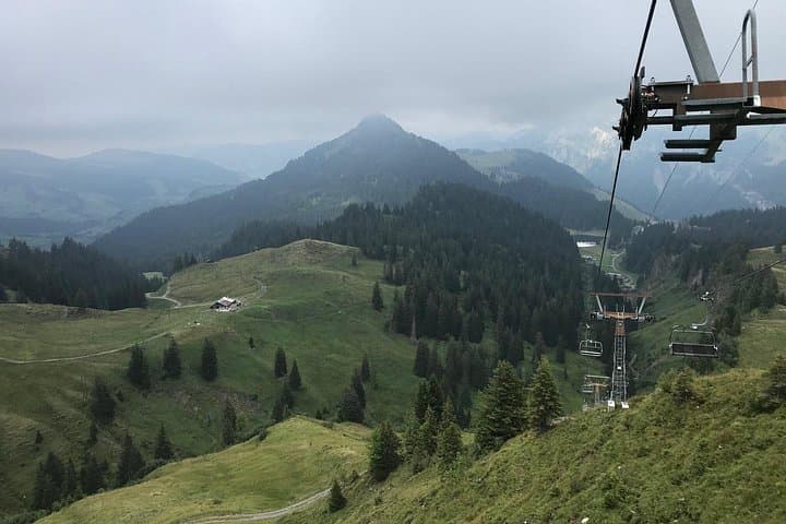 Beginner Hiking from Zurich to Canton Schwyz - 1856m Cable Car Panorama photo 4